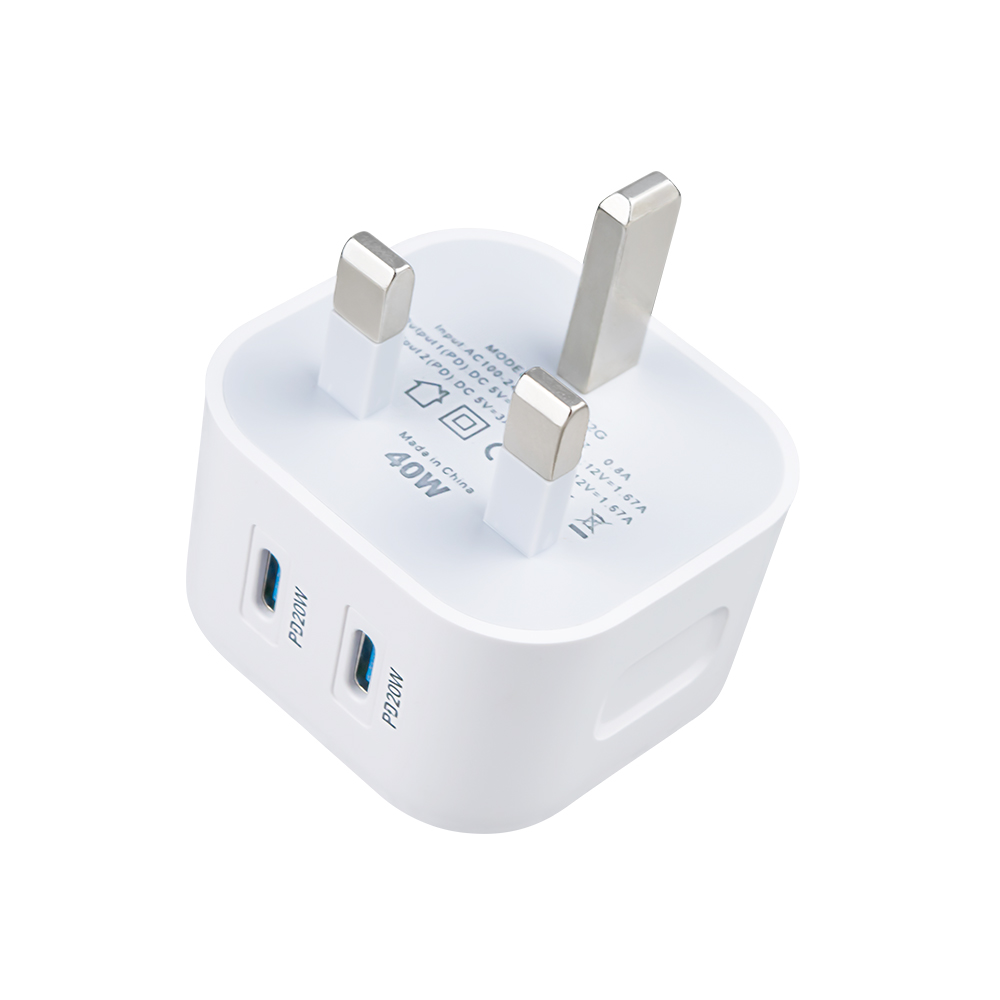 PD20W+PD20W 英规 充电器