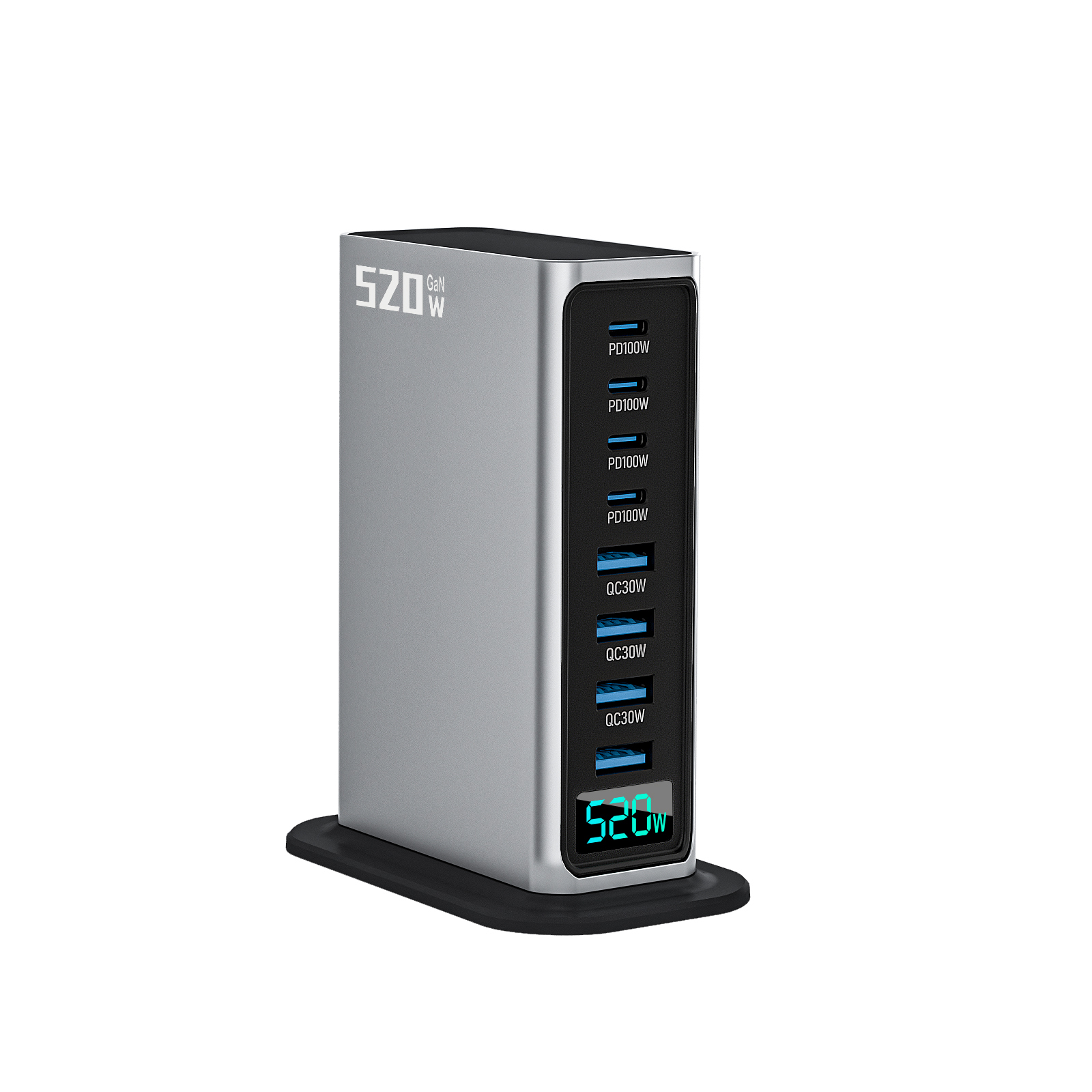520W 数显 氮化镓 桌面充电器