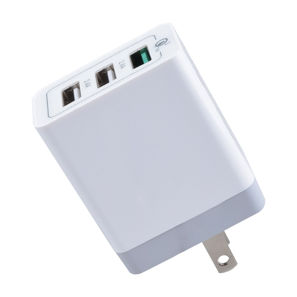 三口USB QC3.0充电器