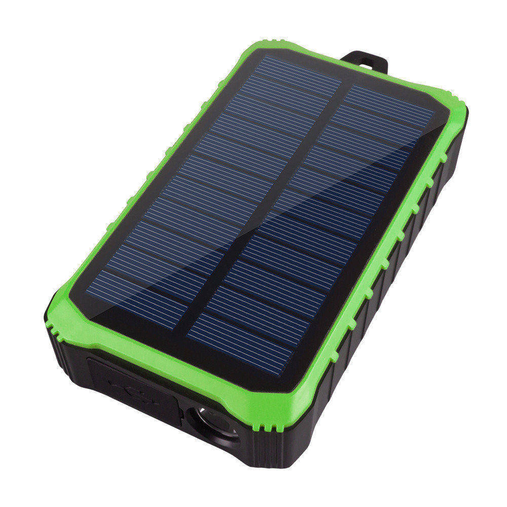 Hand operated solar power charger