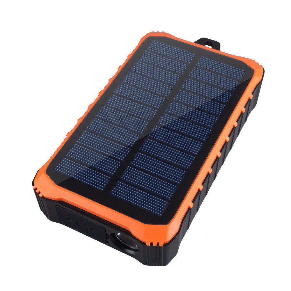 Hand operated solar power charger