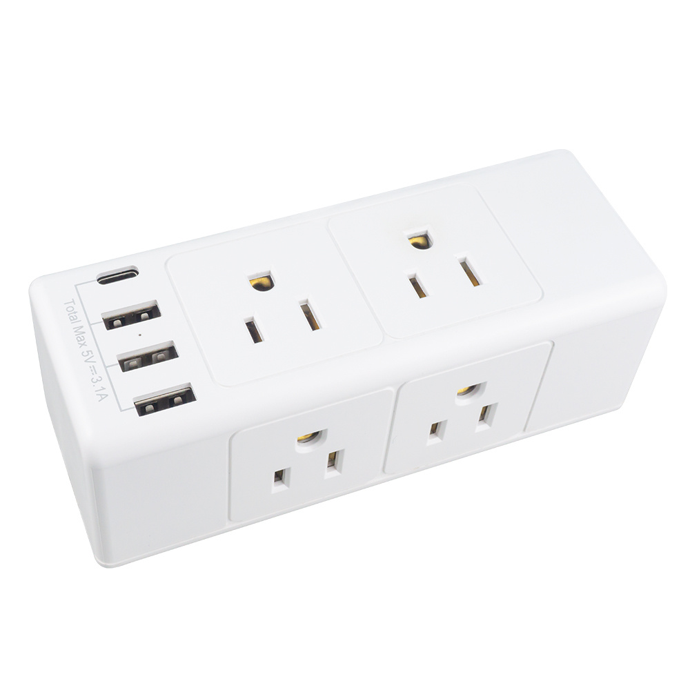 4USB + 6ac American Standard row plug