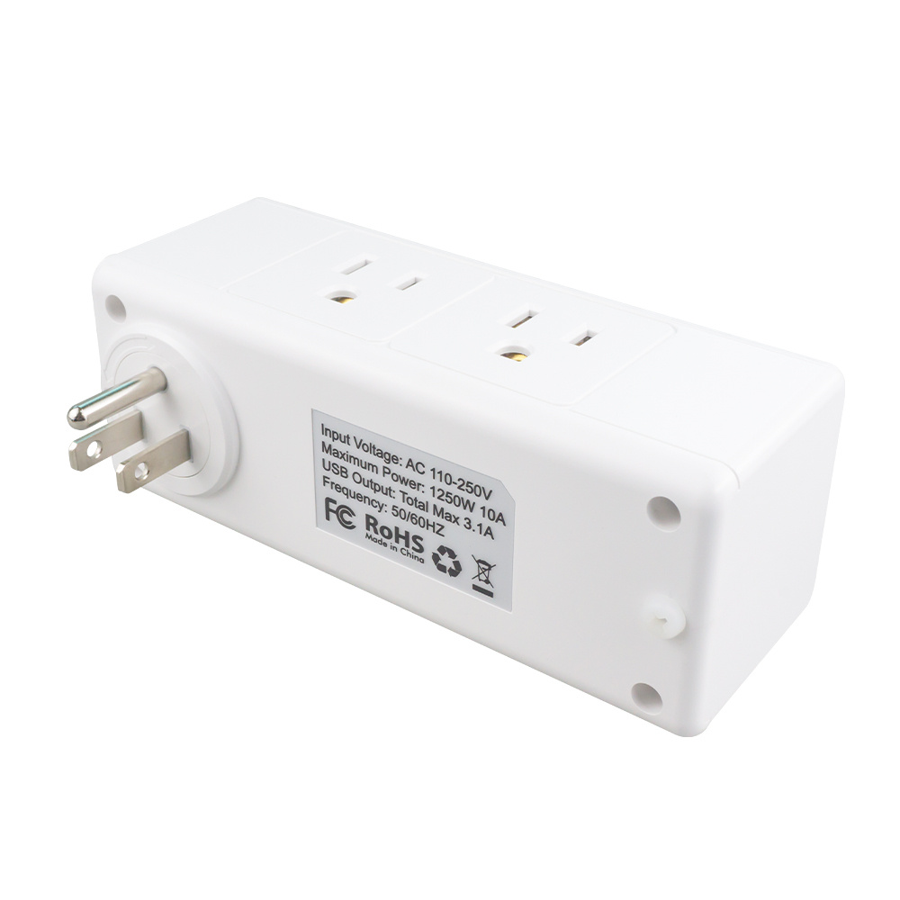 4USB + 6ac American Standard row plug