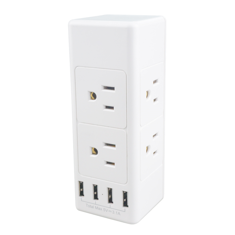 4USB + 6ac American Standard row plug