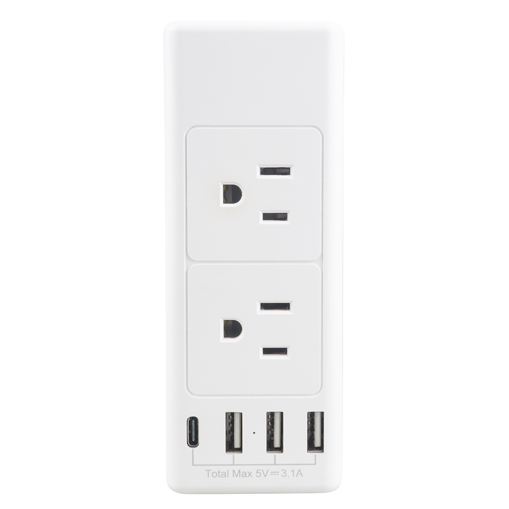 4USB + 6ac American Standard row plug