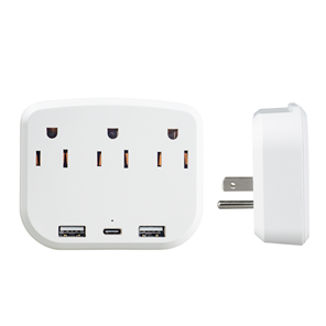 3AC+2USB+Type-c American Wall Plug